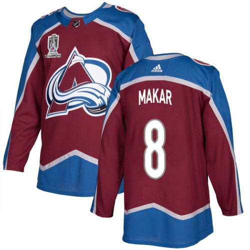 Men's Colorado Avalanche #8 Cale Makar 2022 Stanley Cup Champions Patch Stitched Jersey